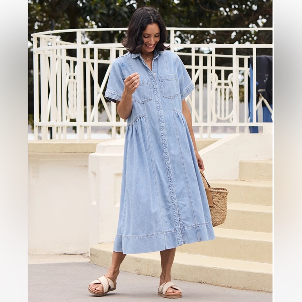 Maye Denim Shirtdress